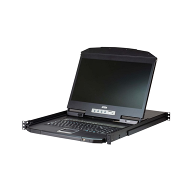 ATEN KVM konzola CL3108, 18.5", VGA, 1366 x 768, 1U, crna